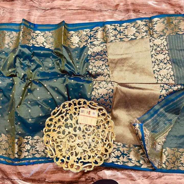 Banarasi daeyble warm silk saree  uploaded by Zainab fashion on 4/15/2024