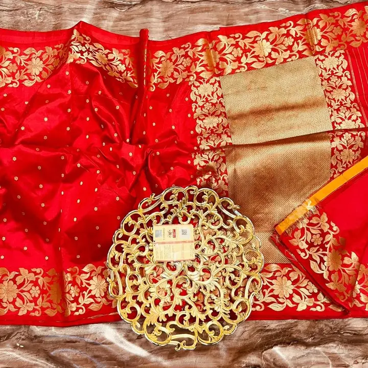 Banarasi daeyble warm silk saree  uploaded by Zainab fashion on 4/15/2024