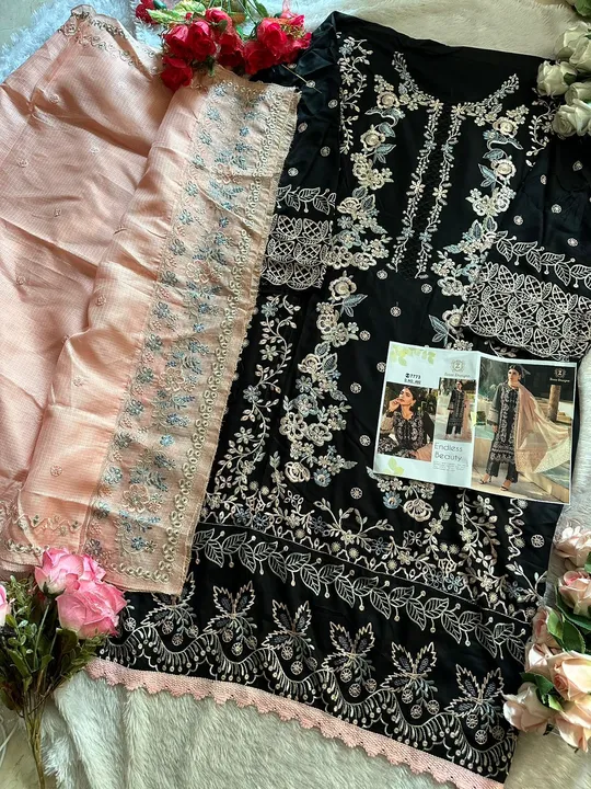 Post image Ziaaz Designs - brand that speaks for itself❤️

Code 492 semi stitched ❤️🥰

Rayon semi stitched very heavy embrdrd kameez  and rayon unstitched bottoms with Kota check heavy embroidered dupatta



*RATE -1180/-*

*Ready to ship 🚢*