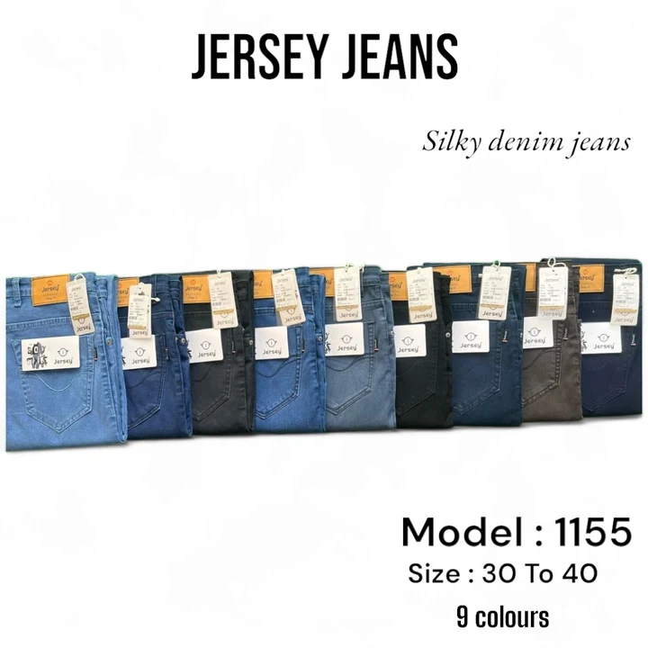 Jersey silky denim jeans  uploaded by business on 4/16/2024