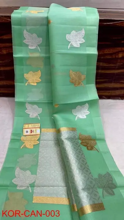 Banarasi daeyble semi kora organza silk saree  uploaded by business on 4/16/2024