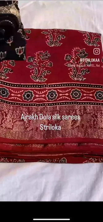 Post image I want 1-10 pieces of Ajrakh sarees at a total order value of 1000. Please send me price if you have this available.