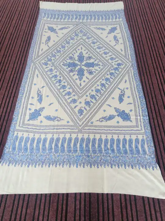 Pashmina shawl gents with beautiful hand embroidery  uploaded by business on 4/16/2024