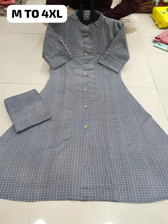 Premium Cotton Aline Kurta Sets uploaded by Vihu fashion on 4/17/2024