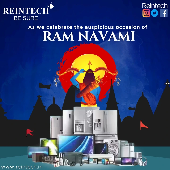 Post image We wish the blessings of the Lord Ram be bestowed upon you and your family. Happy Ram Navami! 
#ramnavami #ramnavami2024 #Reintech #reintechbesure
