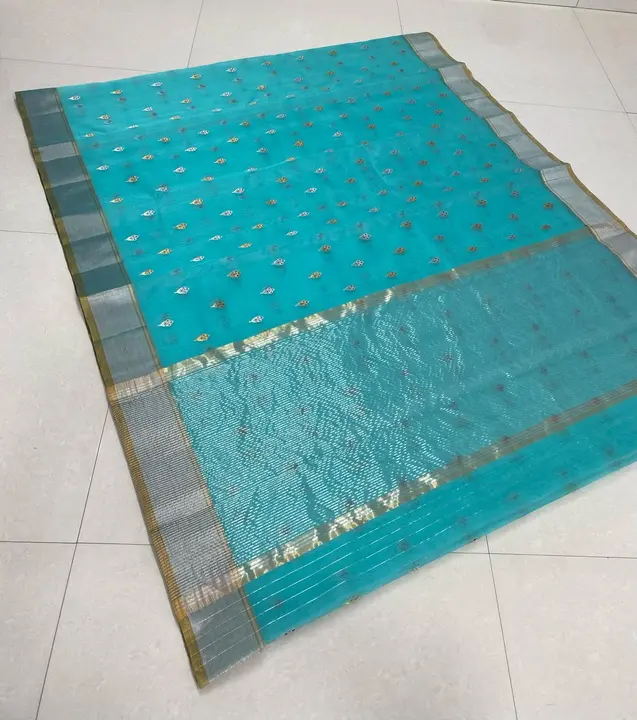 Handloom traditional Chanderi katan silk saree with blouse  uploaded by Thocoss on 4/17/2024