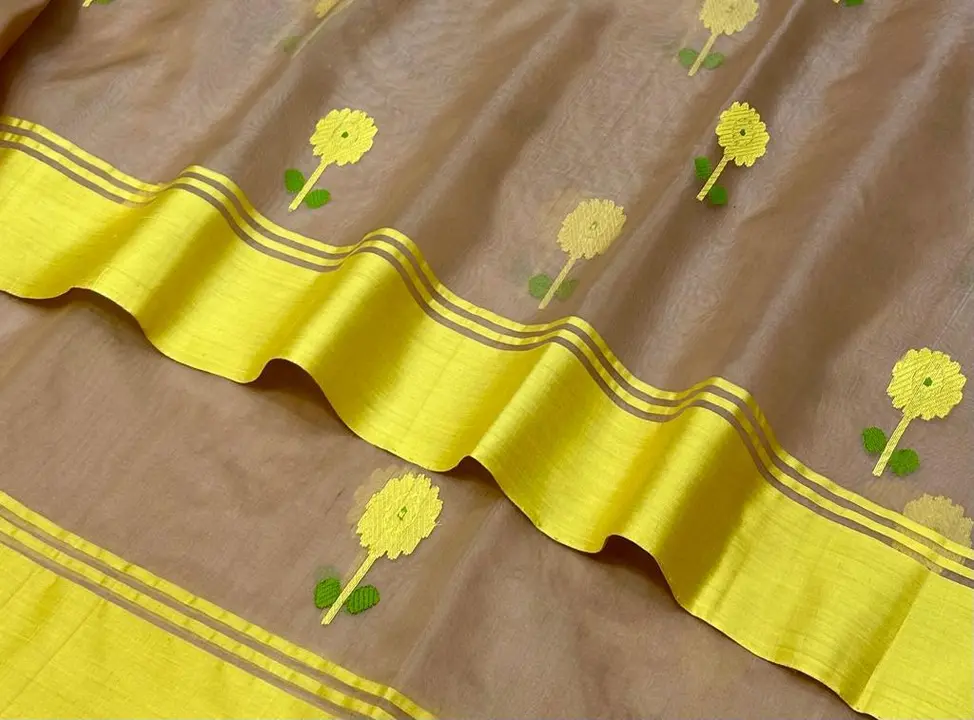 Handloom traditional Chanderi katan silk saree with blouse  uploaded by business on 4/17/2024