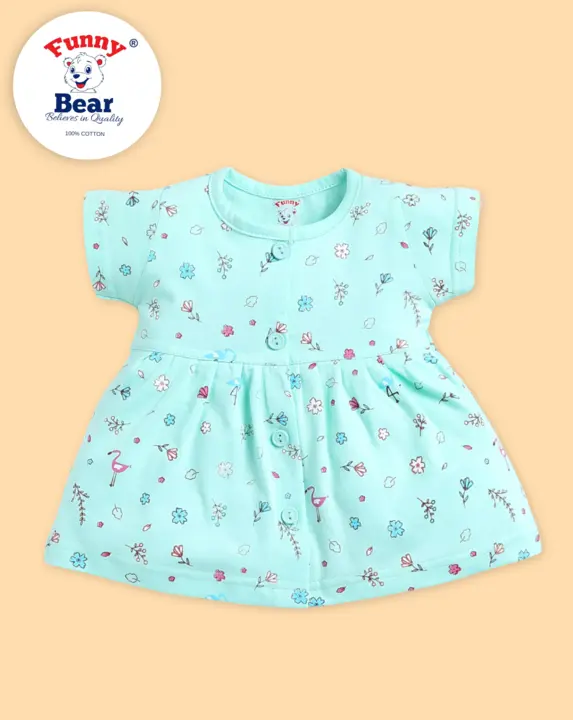Funny Bear Baby Girl Frock Dresses  uploaded by Priya Hosiery  on 4/17/2024
