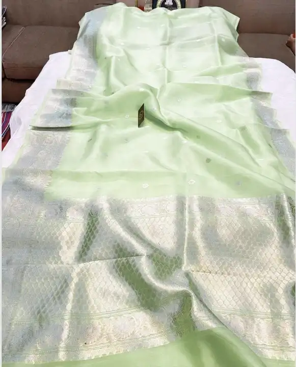 Banarasi daeyble semi kora organza silk saree  uploaded by business on 4/18/2024