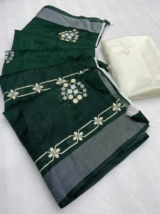New arrivals 😍

Fabric & details :-  *beautiful Crystal cotton saree with 3 mm thread butta nd pall uploaded by business on 4/18/2024