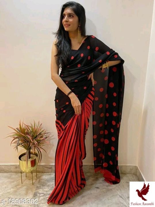 Post image *Aagam Fashionable Sarees*Rs 350
Saree Fabric: Georgette
Blouse: Running Blouse
Blouse Fabric: Georgette
Pattern: Printed
Blouse Pattern: Printed
Multipack: Single
Sizes: 
Free Size (Saree Length Size: 5.2 m, Blouse Length Size: 0.8 m) 

Dispatch: 2-3 Days
Easy Returns Available In Case Of Any Issue
