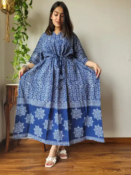*kaftans🍁🍁🍁All available*🍁🍁🍁🍁🔸️Hand Block printed Long KAFTAN

*🔸️Authentic PRINT, with nat uploaded by Saiba hand block on 4/19/2024