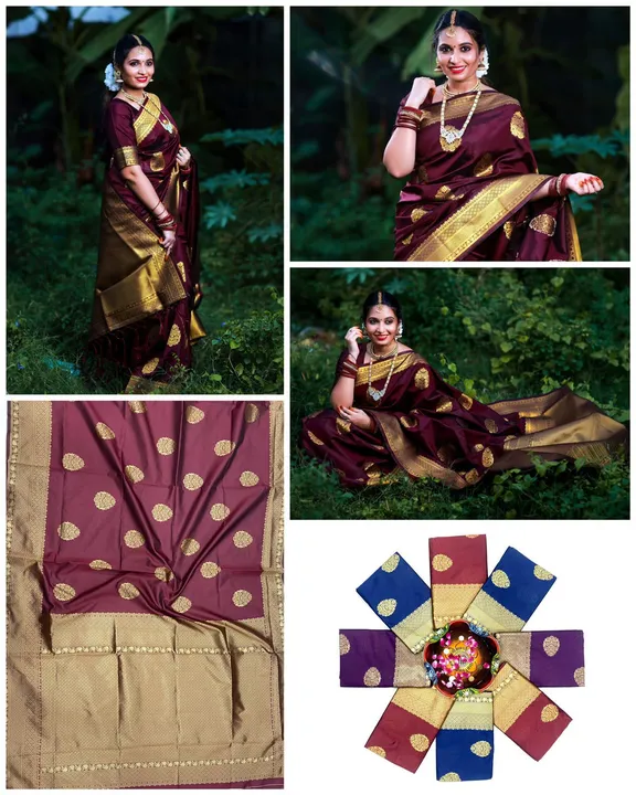 Post image *FABRIC : SOFT LICHI SILK CLOTH.*

*DESIGN : BEAUTIFUL RICH PALLU &amp; JACQUARD WORK ON ALL OVER THE SAREE.*

*BLOUSE : EXCLUSIVE JACQUARD BORDER.*

 😍 *New PRICE ONLY  :  549+$* 😍

 ➡️ *100% BEST QUALITY* ⬅️

👌 *Once Give Opportunity , Coustomer Satisfaction Is Our Goal*