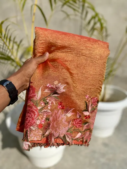 Crush Tissue  uploaded by M.S Silk Saree on 4/20/2024