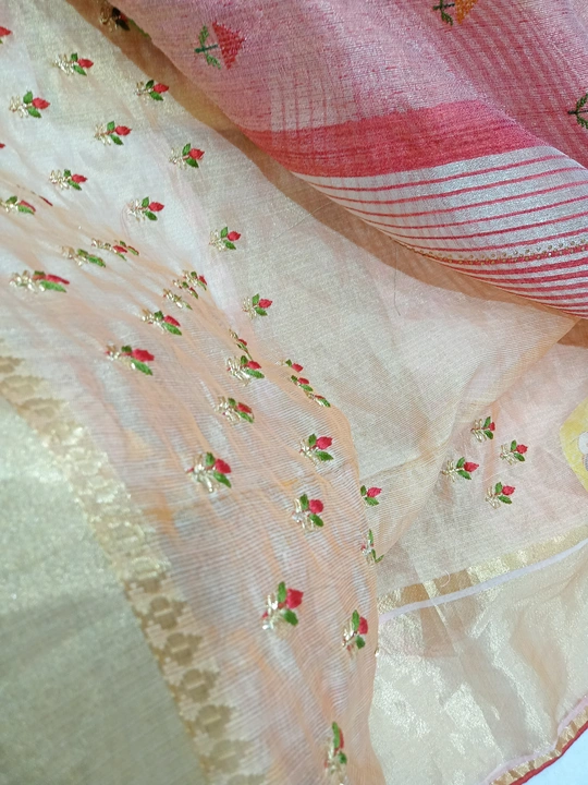 Fancy cotton work saree uploaded by Jalan fashion saree menufecturer on 4/20/2024