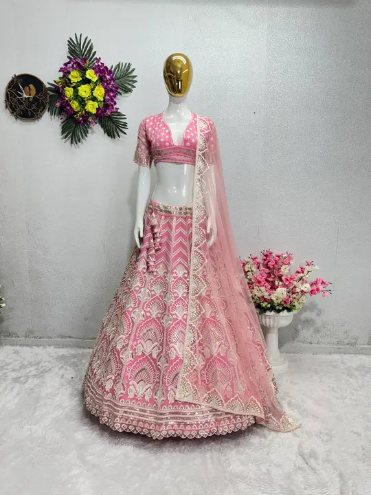Bridal lehenga  uploaded by Shri Hari Fashion Sky on 4/20/2024