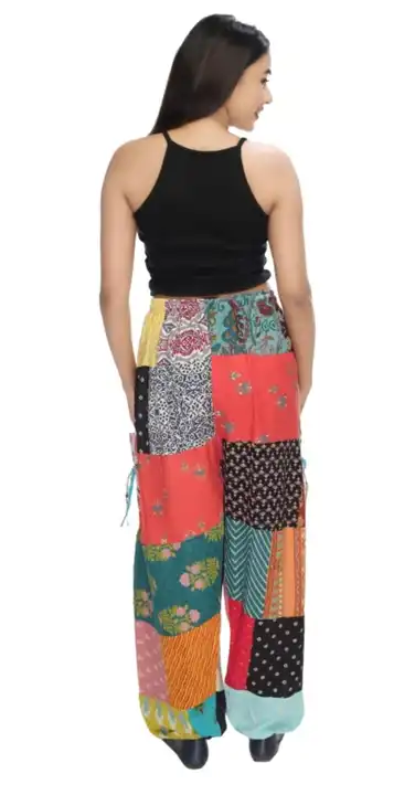 Patchwork multicolour pants  uploaded by business on 4/21/2024
