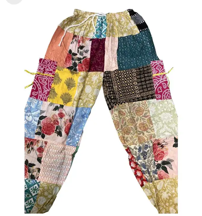 Unisex Patchwork colour full pants  uploaded by Aman Enterprises WhatsApp or call +919711706212 on 4/21/2024