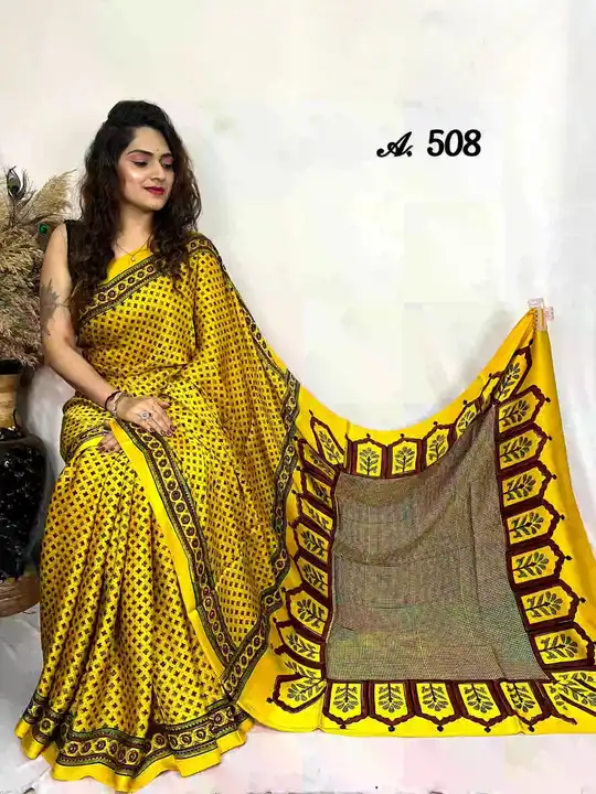 Product uploaded by S.A AJARAKH HEND BALOCK PARINT SAREE on 4/21/2024