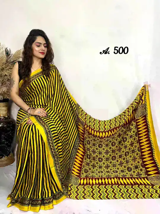 Product uploaded by S.A AJARAKH HEND BALOCK PARINT SAREE on 4/21/2024