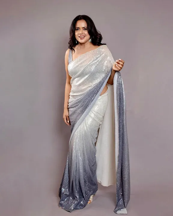 *New BlockBuster Bollywood 3MM Sequins Design Launching*  *PRICE- 1100  Fabric Details  Full Saree O uploaded by Marwadi Businessmen on 4/22/2024
