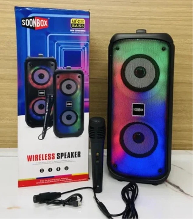 Soonbox Wireless Speaker with Mic uploaded by Shri Shankeshwar Telecom on 4/22/2024