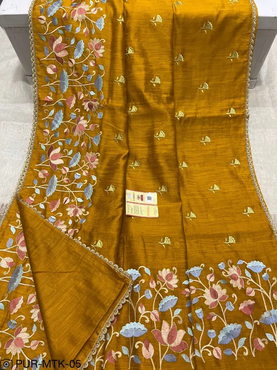 Banarasi matka silk hand work saree uploaded by Zainab fashion on 4/23/2024
