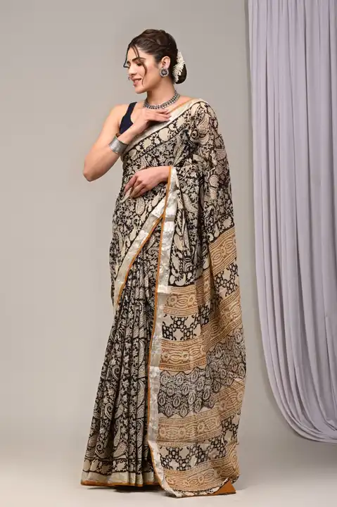 🤩🤩 ))
👌🏻Linen collection 👌🏻
.... *Hand* block printed linen saree with blouse.....
Size 6.5 wi uploaded by Saiba hand block on 4/23/2024