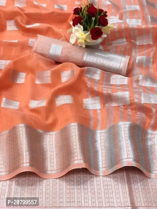 Linen Blend Saree With Bolouse  uploaded by Mayukh Online Store. on 4/24/2024