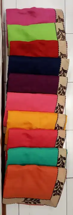 Chanderi Cottan fabric Saree  uploaded by NARMADA SILK on 4/24/2024