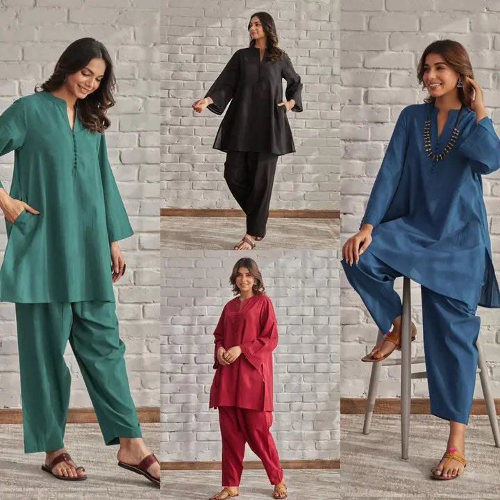Post image *😍😍New Design Launched😍😍*

*Introducing our Solid Colors Cotton Coord Set – a timeless classic for versatile elegance. This ensemble exudes sophistication in its simplicity, featuring a solid green hue that transcends trends. Crafted from comfortable cotton, the set includes coordinated pieces for a effortlessly polished look*

Color : YamaGreen, Maheroon, Black, TealBlue

Style : Loose
Sleeve Style : full lengths

Measurements : 
Top Length : 34 " 
Bottom Length : 36" 

*Fabric: Cotton 60*60*

*Sizes M L Xl XXL*

*Shop Price 850/-free shipping*