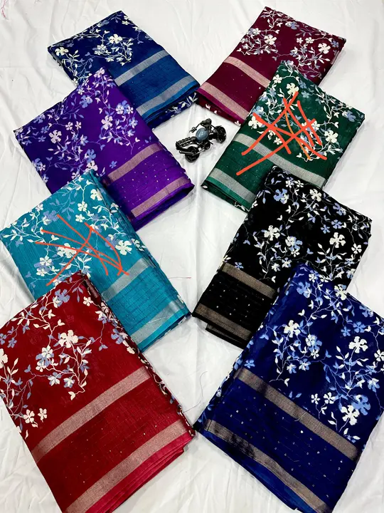 Crepe silk saree  uploaded by business on 4/24/2024