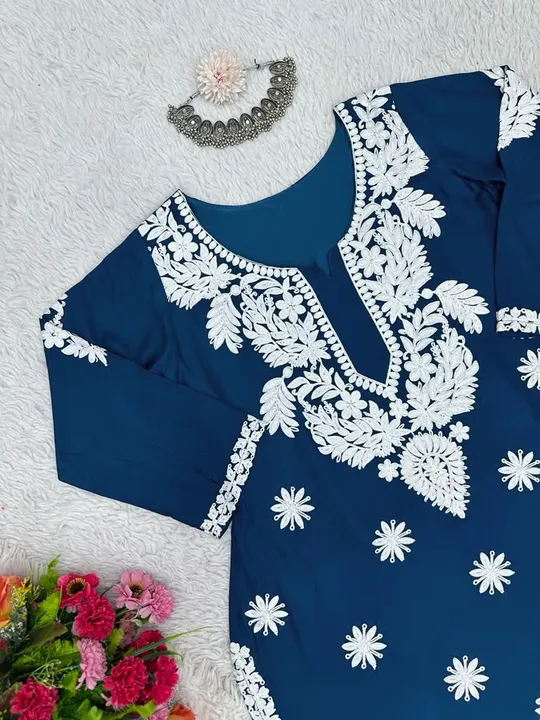 Kurti with pent  uploaded by business on 4/24/2024