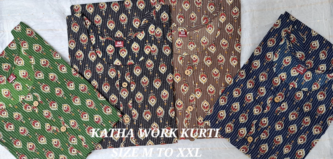 KATHA WORK KURTI uploaded by Arun critaion on 4/24/2024