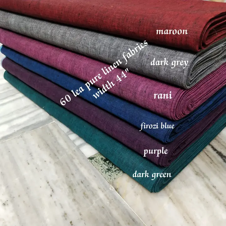 Pure linen by linen new Clour and design shirt fabric best quality available  uploaded by ALINA HANDLOOM  on 4/24/2024