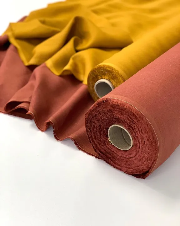 Pure linen by linen new Clour and design shirt fabric best quality available  uploaded by ALINA HANDLOOM  on 4/24/2024