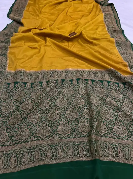 Banarasi daeyble warm silk saree uploaded by business on 4/24/2024
