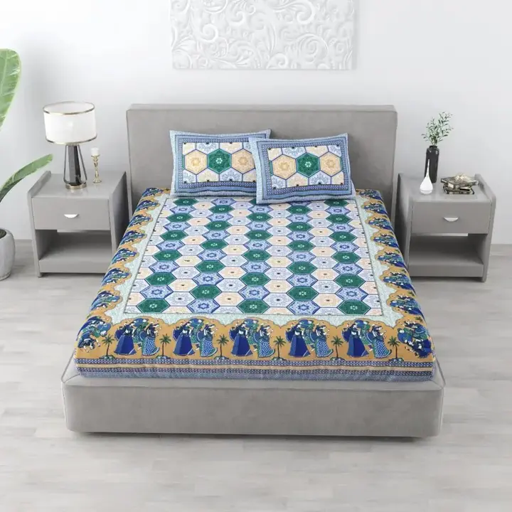 Cotton double bedsheet  uploaded by Dnd febrics on 4/25/2024