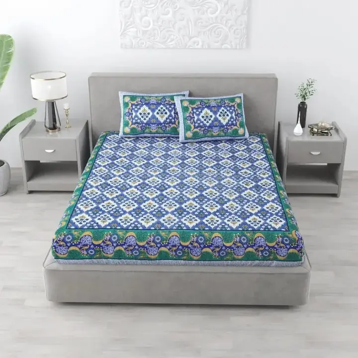 Cotton double bedsheet  uploaded by Dnd febrics on 4/25/2024