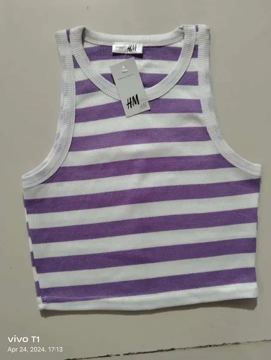 Imported rib cotton fabric strip tank top  uploaded by Dolce Vita enterprises  on 4/25/2024