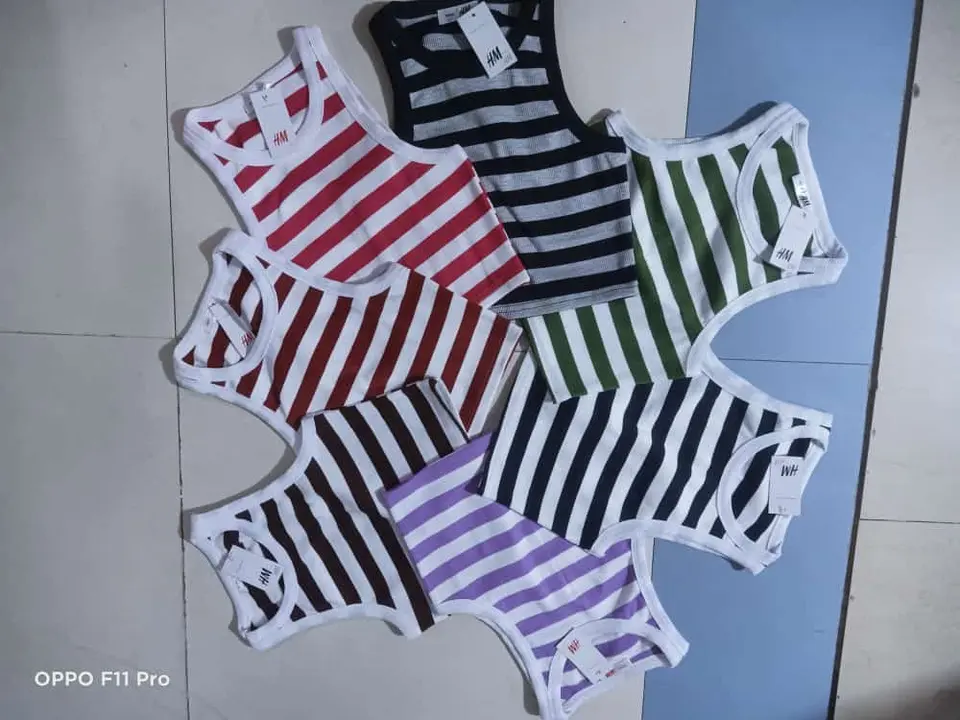 Imported rib cotton fabric strip tank top  uploaded by Dolce Vita enterprises  on 4/25/2024