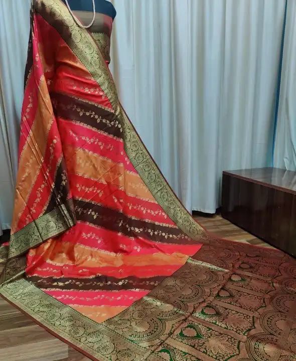 Banarsi woven silk  uploaded by business on 4/25/2024