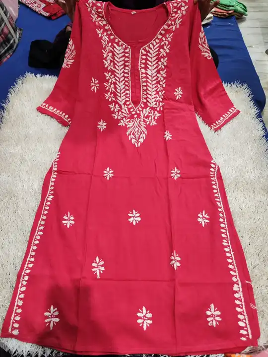 Chikan kurti uploaded by Lcf crafts (lucknow Chikan factory) on 4/25/2024