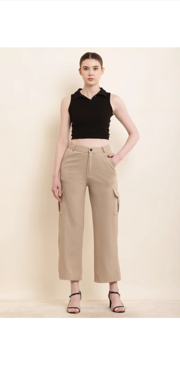 Women's cargo pant with 4 pockets  uploaded by business on 4/25/2024