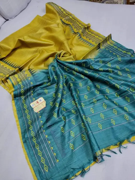 BHAGALPURI PURE DESI TUSSAR SAREE uploaded by S.N.COLLECTIONS  on 4/25/2024