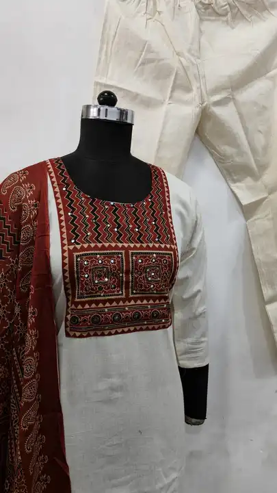 Gamthi work KURTIES  uploaded by Guru kripa textiles on 4/25/2024