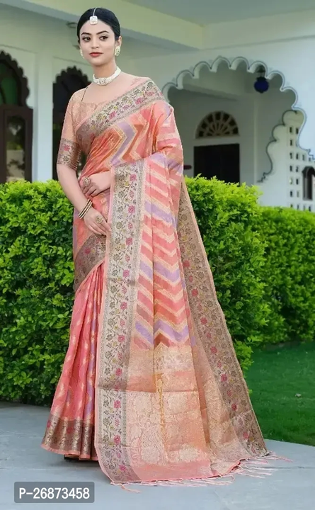 Organza Saree With Bolouse Piece  uploaded by Mayukh Online Store. on 4/25/2024