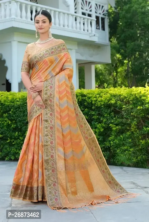Organza Saree With Bolouse Piece  uploaded by Mayukh Online Store. on 4/25/2024