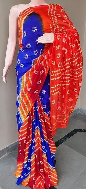 *Rajasthani Bandhani Silk Sarees
Art Silk Fabric
 6.25 mtr length approx*
With blouse
 uploaded by ASR Online Wholesale & Retail on 7/19/2020