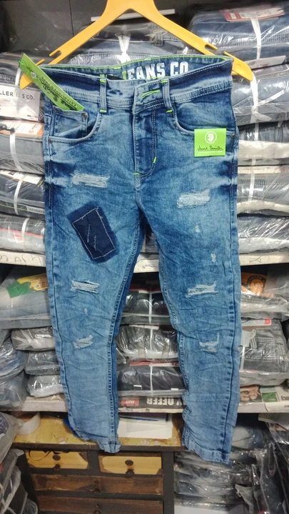 Jone Smith Flat Finish Fabric Power Lycra Torn Out Distressed Jeans 👖🔥 For Men  uploaded by business on 4/25/2024